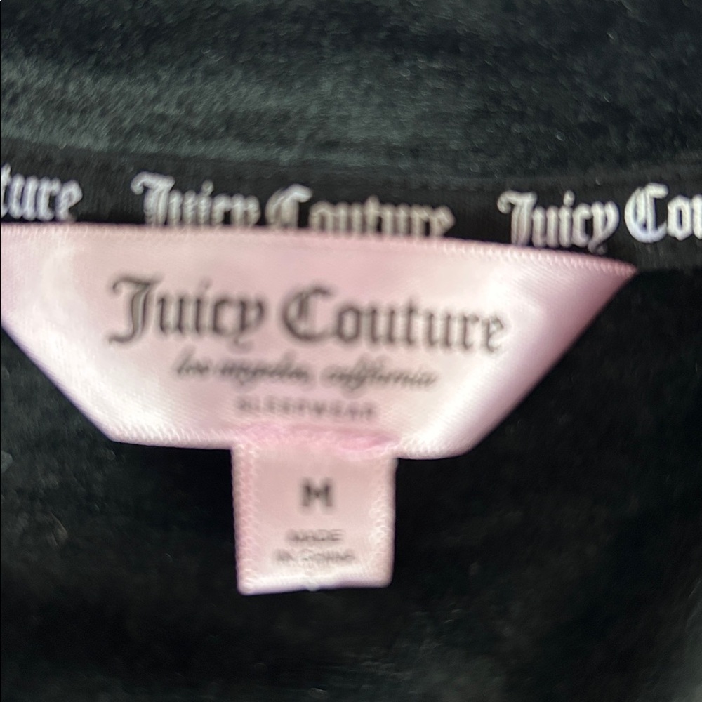 Juicy Couture Sleepwear Black Loungewear Rhinestone Spell Out Juicy Set Size M View 5